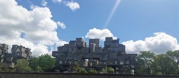 A view of Habitat 67 public housing development