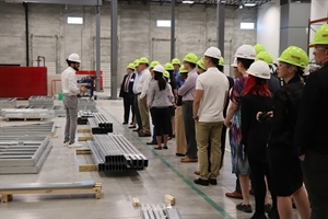 Leadership Circle Members get a tour of the Skender manufacturing facilities