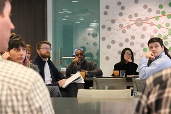 Attendees at a Calumet Stormwater Collaborative meeting