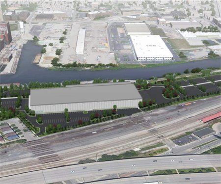 Yesterday’s zoning: Prologis and Amazon open a warehouse on the South Branch in Bridgeport