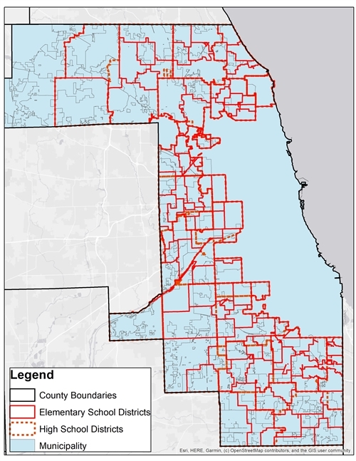 Cook Middle School Map 852 school districts. One decision. - Metropolitan Planning Council