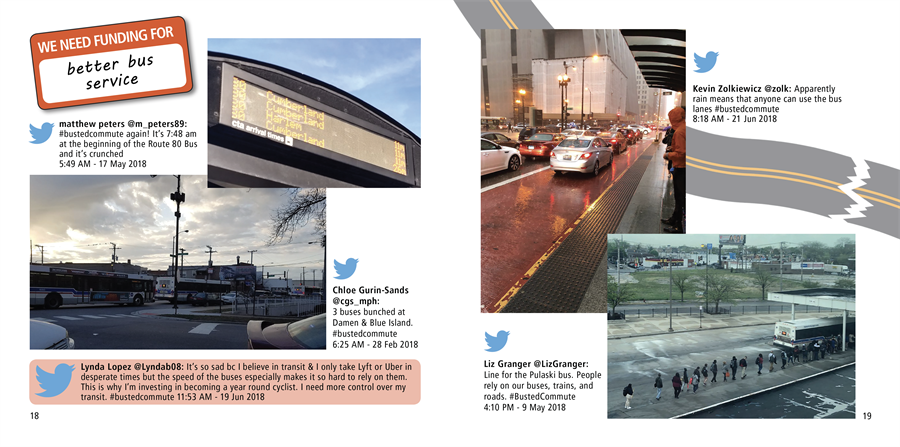 #BustedCommute sample tweets from participants